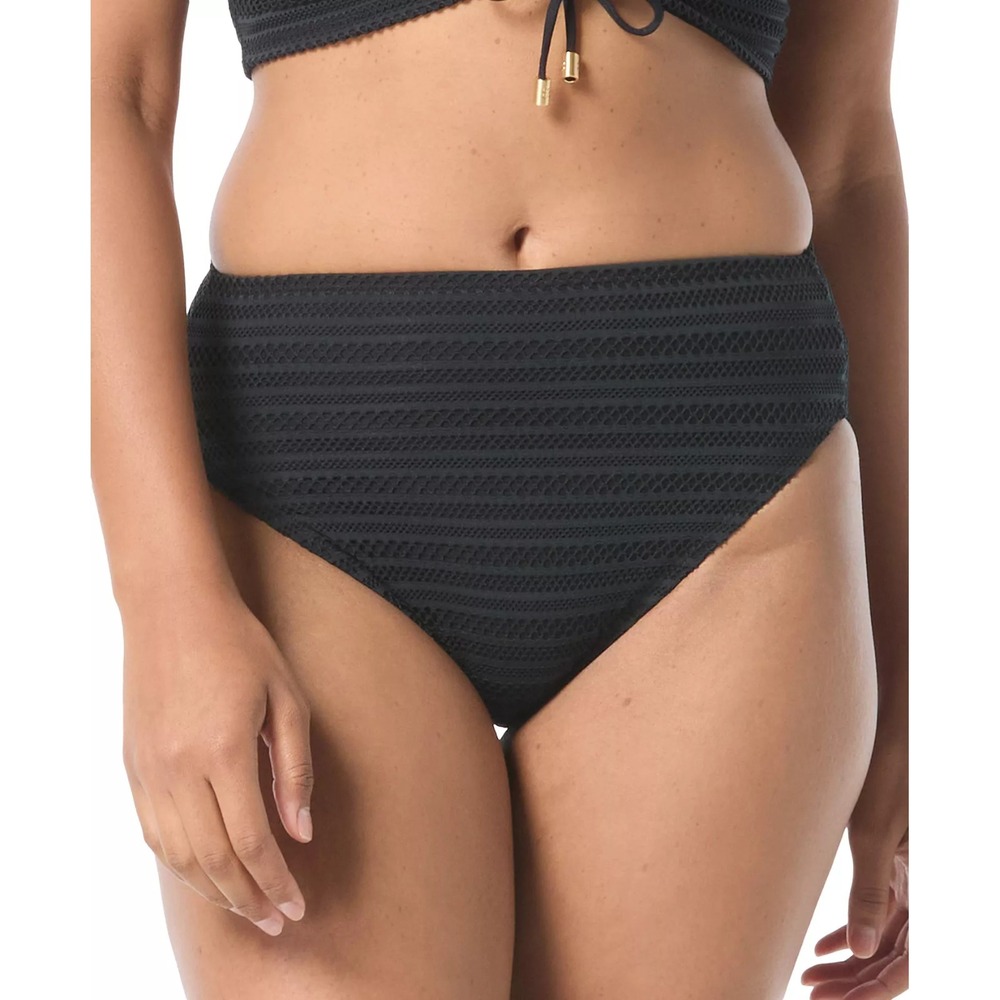 Coco Reef Womens Size Small High Esteem Crochet Bikini Bottoms in Black $48 1974